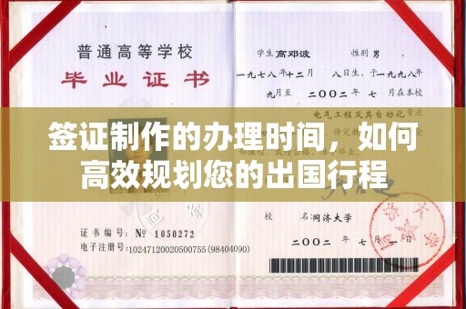 驿城签证制作的办理时间，如何高效规划您的出国行程